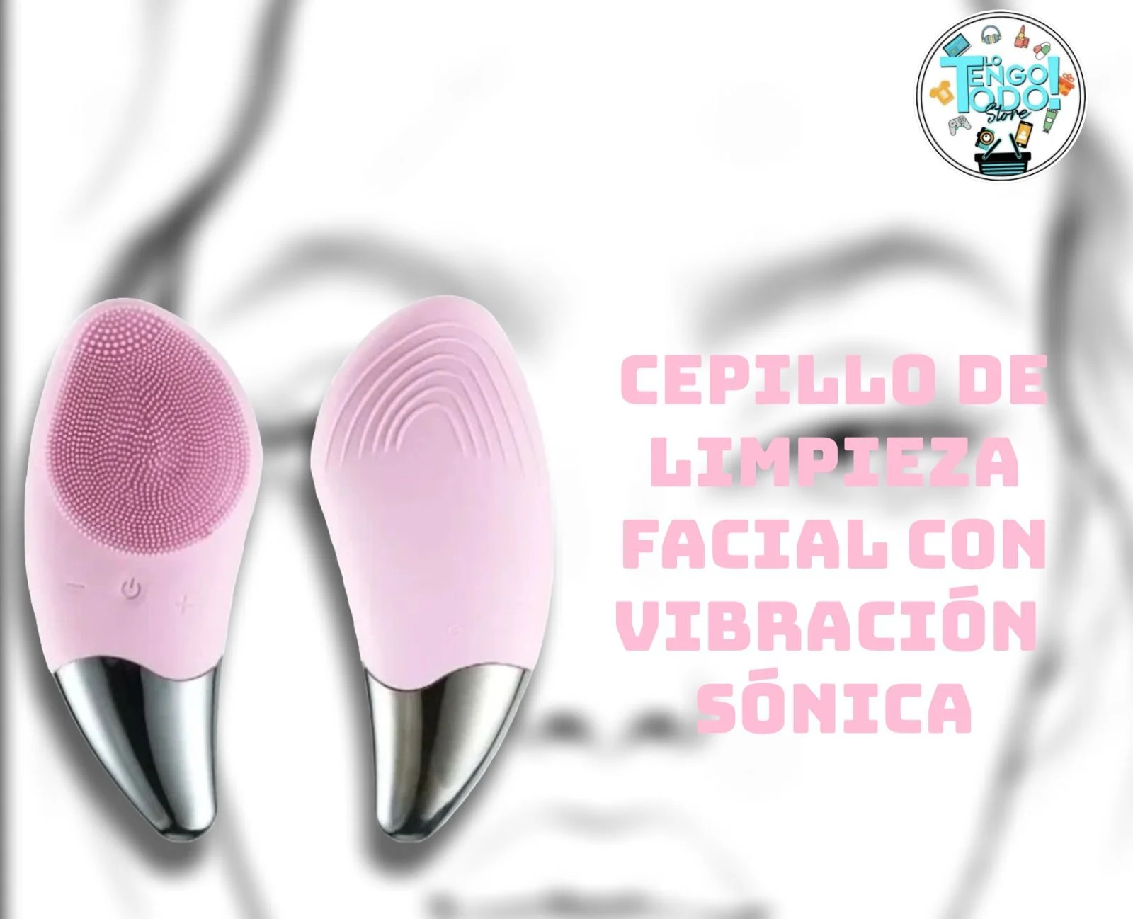 CEPILLO DE LIMPIEZA FACIAL CON VIBRACION SONICA