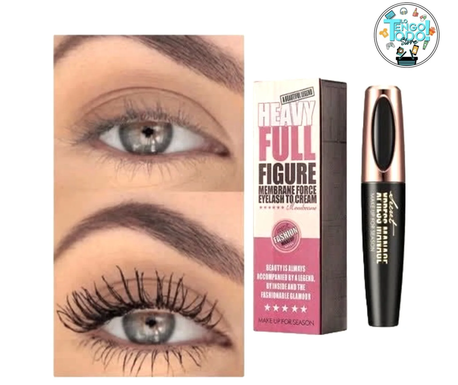 PESTAÑINA 4D HEVY FULL CON INVIMA