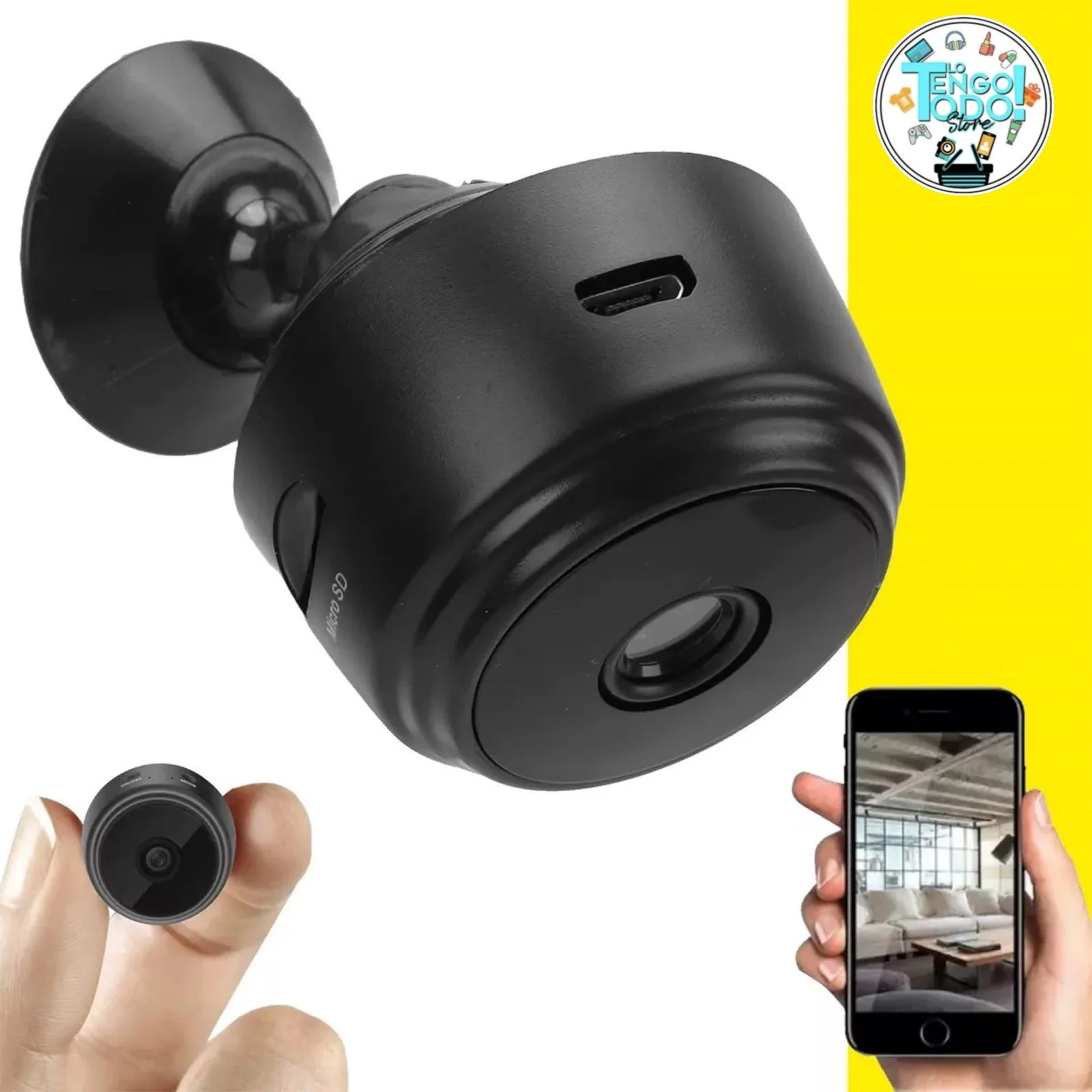 MINI CAMARA MAGNETICA WIFI HD VISION NOCTURNA RECA